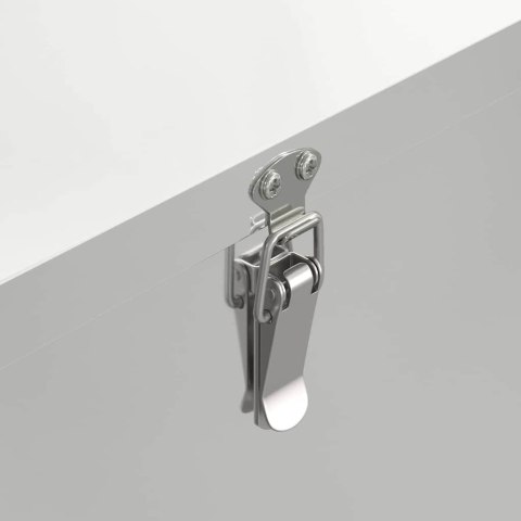 VidaXL Karmnik dla kur Srebrny 32,5 x 20,5 x 43 cm Stal Galwanizowana