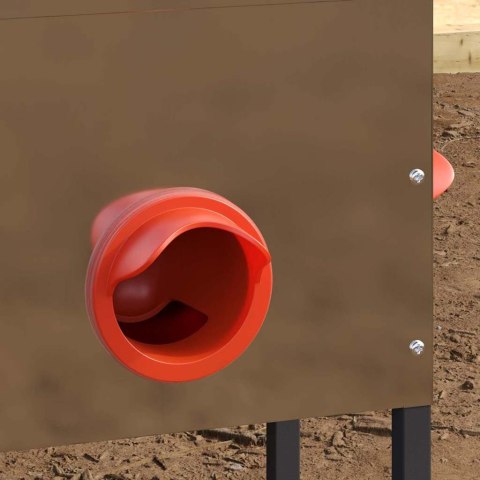 VidaXL Karmnik dla kur Srebrny 41,5 x 20,5 x 33 cm Stal Galwanizowana