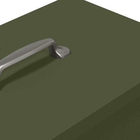 VidaXL Karmnik dla kur Zielony oliwkowy 20 x 25 x 35 cm