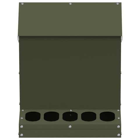 KARMNIK DLA KUR ZIELONY OLIWKOWY 30X30X39CM