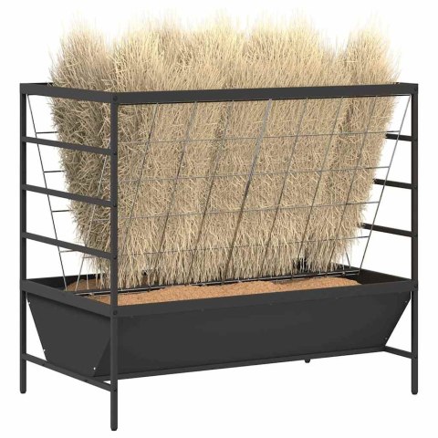 VidaXL Karmnik dla zwierząt gospodarskich Czarny 100 x 60 x 90 cm