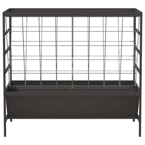 VidaXL Karmnik dla zwierząt gospodarskich Czarny 100 x 60 x 90 cm