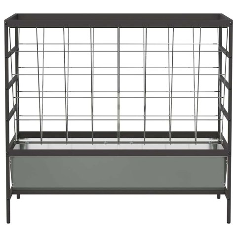 VidaXL Karmnik dla zwierząt gospodarskich Srebrny 100 x 60 x 90 cm