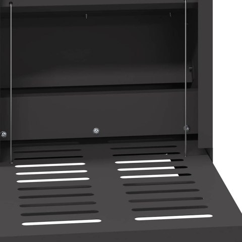 KARMNIK DLA KUR NA PEDAŁY CZARNY 25X42X40CM