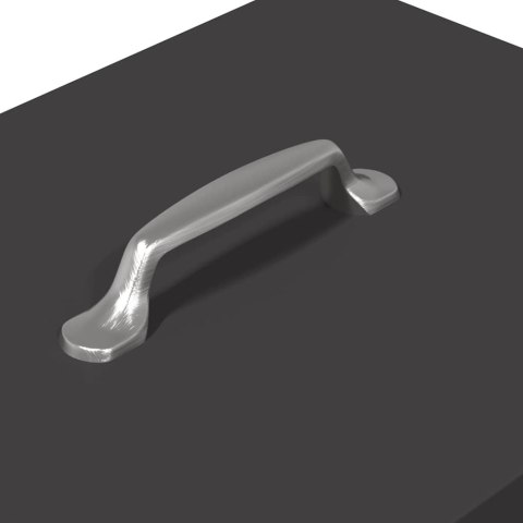 VidaXL Karmnik na pedały dla kur Czarny 33 x 42 x 40 cm