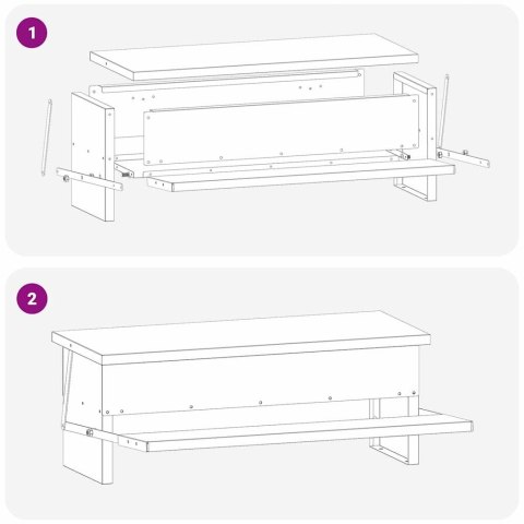 VidaXL Karmnik na pedały dla kur Czarny 48,5 x 39,5 x 19 cm