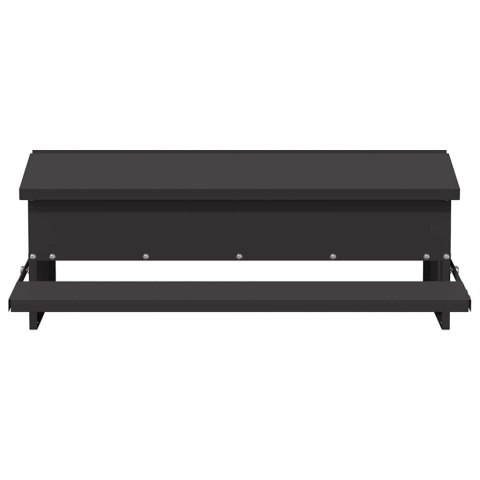VidaXL Karmnik na pedały dla kur Czarny 75 x 53 x 20,5 cm