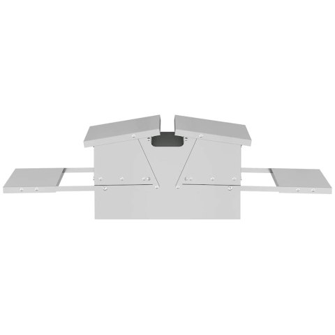 KARMNIK DLA KUR NA PEDAŁY SREBRNY 75X53X20,5CM