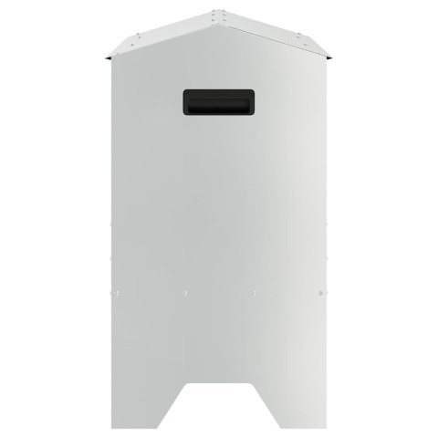 KORYTO DO KARMIENIA BYDŁA SREBRNY 79X35X62CM