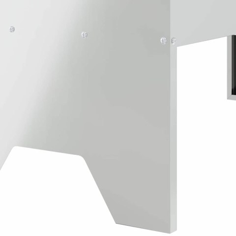 KORYTO DO KARMIENIA BYDŁA SREBRNY 79X35X62CM