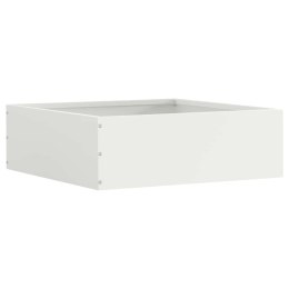 KRAWĘŻNIK DO TRAWNIKA BIAŁY 40X40X13CM STAL