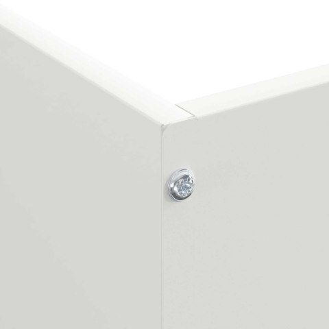 KRAWĘŻNIK DO TRAWNIKA BIAŁY 50X50X13CM STAL