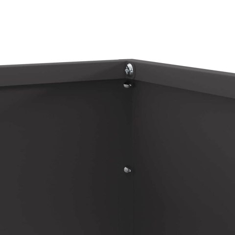 KRAWĘŻNIK DO TRAWNIKA CZARNY 50X50X13CM STAL