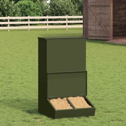 PODAJNIK DLA ŚWIŃ ZIELONY OLIWKOWY 55X51X91,5CM