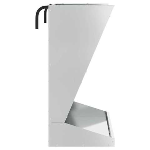 SKRZYNKA NA SIANO SREBRNY 71X33X70CM STAL GALWANIZOWANA