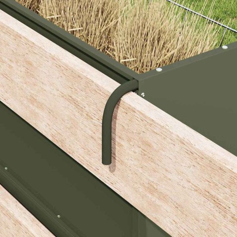 SKRZYNKA NA SIANO ZIELONY OLIWKOWY 71X33X70CM