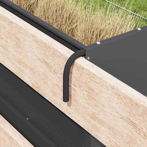 WISZĄCY POJEMNIK NA SIANO CZARNY 61X33X66CM