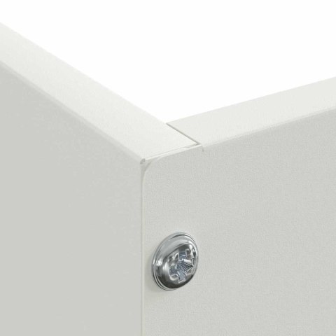 KRAWĘŻNIK DO TRAWNIKA BIAŁY 60X60X13CM STAL