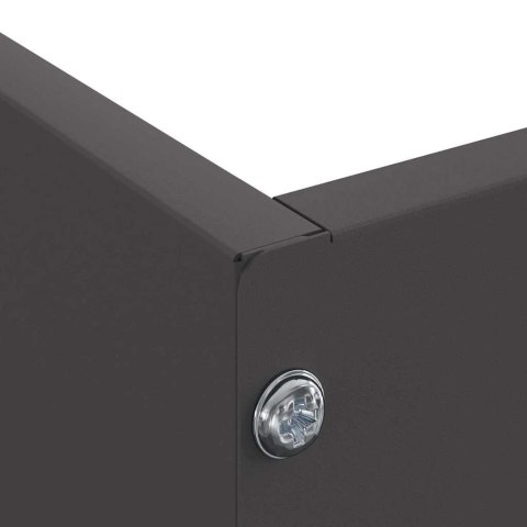 KRAWĘŻNIK DO TRAWNIKA CZARNY 60X60X13CM STAL