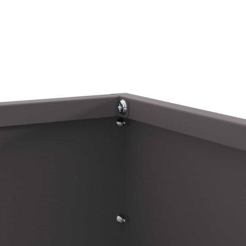 KRAWĘŻNIK DO TRAWNIKA CZARNY 60X60X13CM STAL