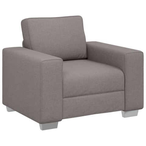VidaXL Sofa 3 pcs Ciemnoszary Tkanina lniana