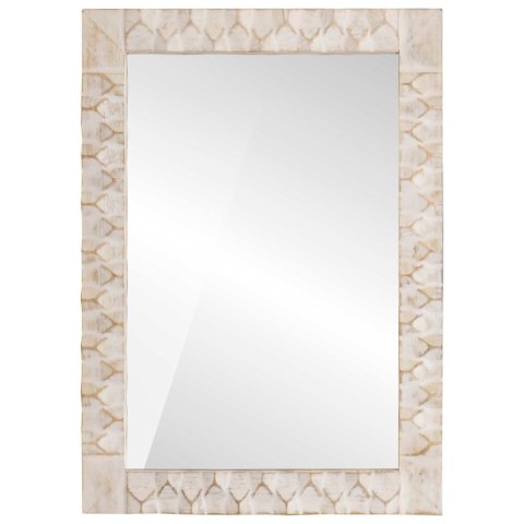 LUSTRO ŁAZIENKOWE GŁADKI WYKOŃCZENIE W KOLORZE BIAŁEGO PRANIA