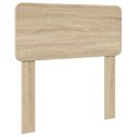 RAMKA ŁÓŻKA DĄB SONOMA 75X190CM DREWNO INŻYNIERYJNE