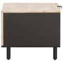 VidaXL Stolik kawowy Biały 80 x 50 x 40 cm Drewno z mango