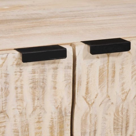 VidaXL Stolik kawowy Biały 80 x 50 x 40 cm Drewno z mango