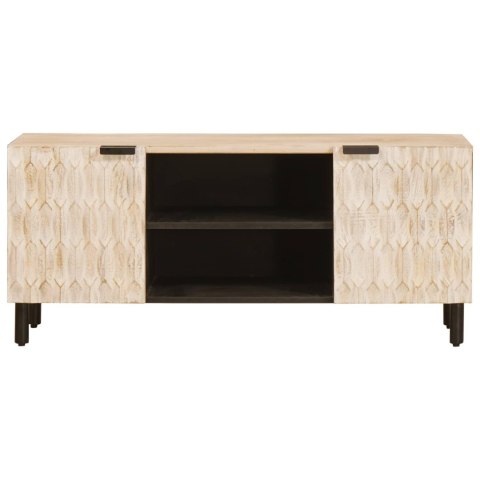 SZAFKA POD TELEWIZOR WYKOŃCZENIE W KOLORZE BIAŁEGO PRANIA