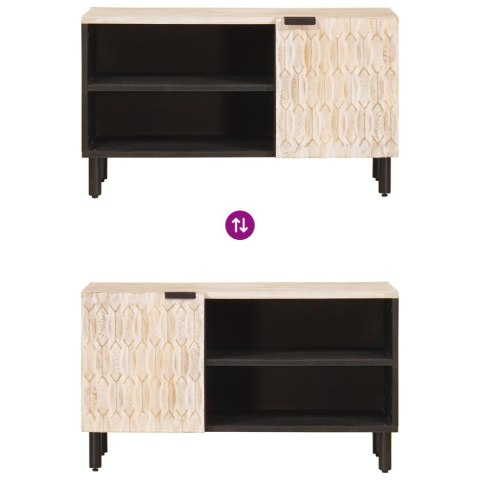 SZAFKA POD TELEWIZOR WYKOŃCZENIE W KOLORZE BIAŁEGO PRANIA