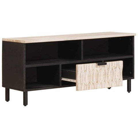 SZAFKA POD TELEWIZOR WYKOŃCZENIE W KOLORZE BIAŁEGO PRANIA