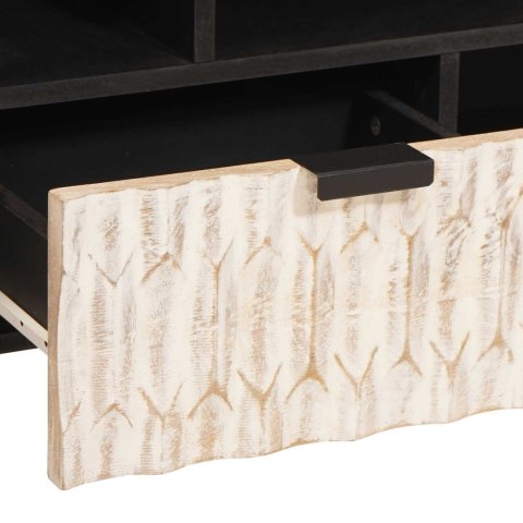 SZAFKA POD TELEWIZOR WYKOŃCZENIE W KOLORZE BIAŁEGO PRANIA