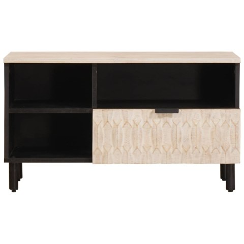 SZAFKA POD TELEWIZOR WYKOŃCZENIE W KOLORZE BIAŁEGO PRANIA