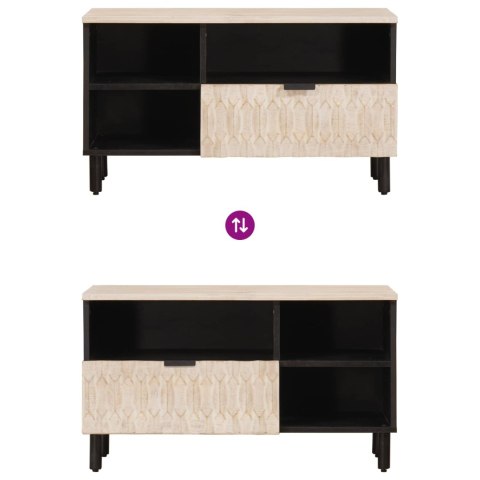 SZAFKA POD TELEWIZOR WYKOŃCZENIE W KOLORZE BIAŁEGO PRANIA