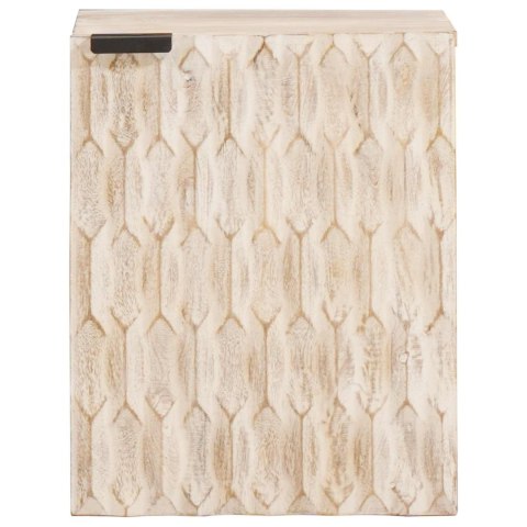 WISZĄCA SZAFKA ŁAZIENKOWA GEOMETRYCZNY BIAŁY