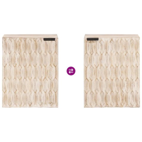 WISZĄCA SZAFKA ŁAZIENKOWA GEOMETRYCZNY BIAŁY