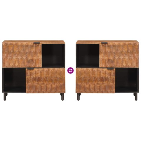 BUFET GŁADKI WYKOŃCZENIE W KOLORZE BRĄZOWEGO AKACJI