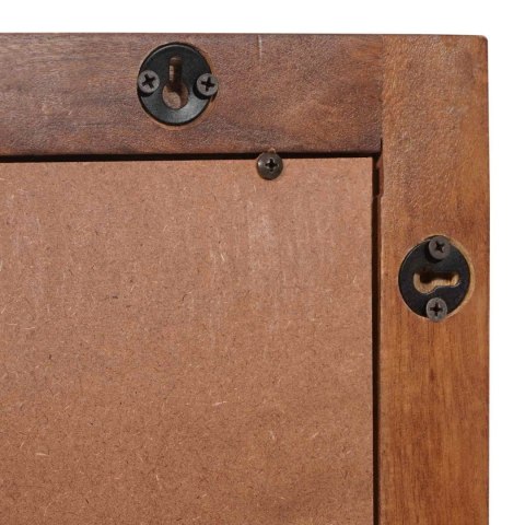 LUSTRO ŁAZIENKOWE GŁADKI WYKOŃCZENIE W KOLORZE BRĄZOWEGO AKACJI