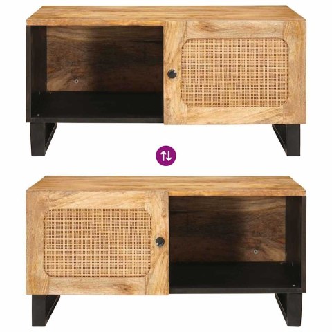 VidaXL Stolik kawowy Naturalny 80 x 50 x 40 cm Drewno z mango