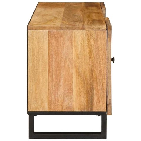 SZAFKA POD TELEWIZOR BRĄZOWY 105X33,5X46CM DREWNO Z MANGO