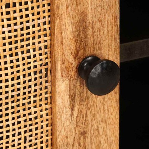 SZAFKA POD TELEWIZOR BRĄZOWY 105X33,5X46CM DREWNO Z MANGO