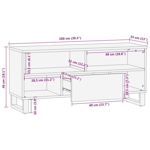 SZAFKA POD TELEWIZOR GŁADKI