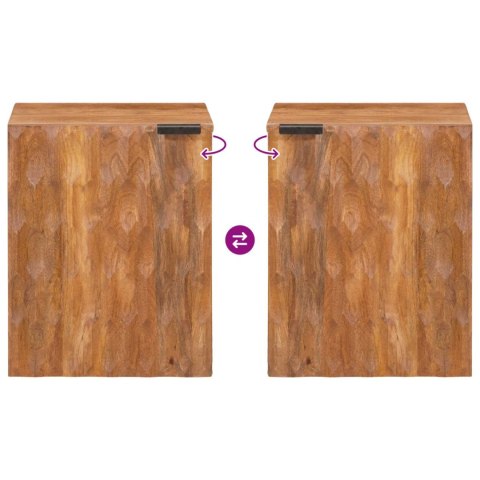 WISZĄCA SZAFKA ŁAZIENKOWA GŁADKI BRĄZOWY