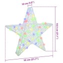 3D GWIAZDA WIELOKOLOROWE 55X 53.5X 10CM AKRYL