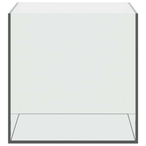 VidaXL Akwarium z przechowywaniem Biały Szkło