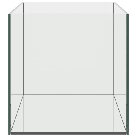 VidaXL Akwarium z przechowywaniem Biały Szkło