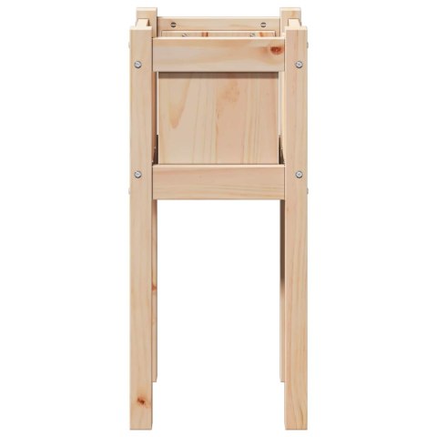 VidaXL Doniczka ogrodowa natura 31 x 31 x 70 cm Lite drewno sosnowe