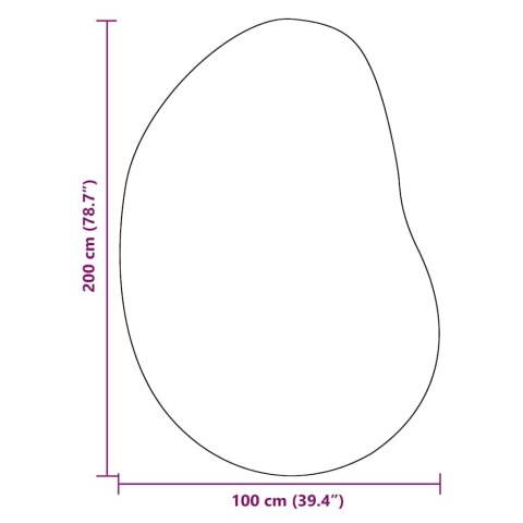 VidaXL Dywan Antracyt 100 x 200 cm Poliester