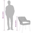 VidaXL Krzesło Ogrodowe 2 pcs Szary 55 x 62.5 x 82cm polirattan